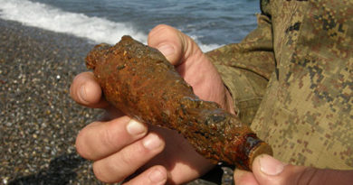Отголоски войны: при обследовании пляжа в Крыму водолазы нашли минометные мины