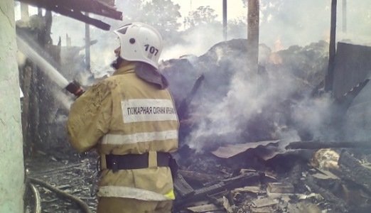 В крымском селе в сарае сгорело 7 тонн сена